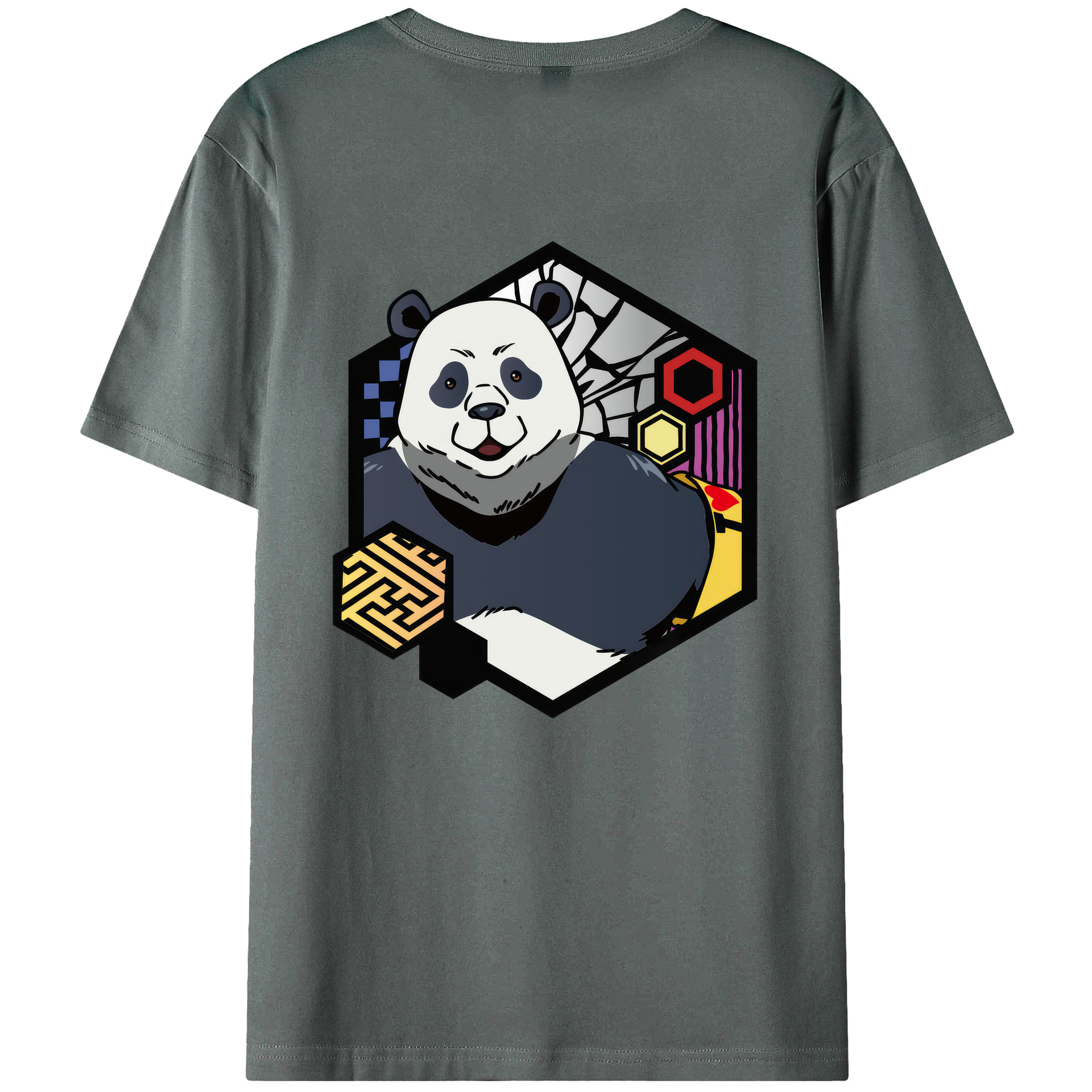 （画像用） 呪術廻戦 Jujutsu Kaisen 綿100％ メンズ半袖Tシャツ（バックプリント） 通気性